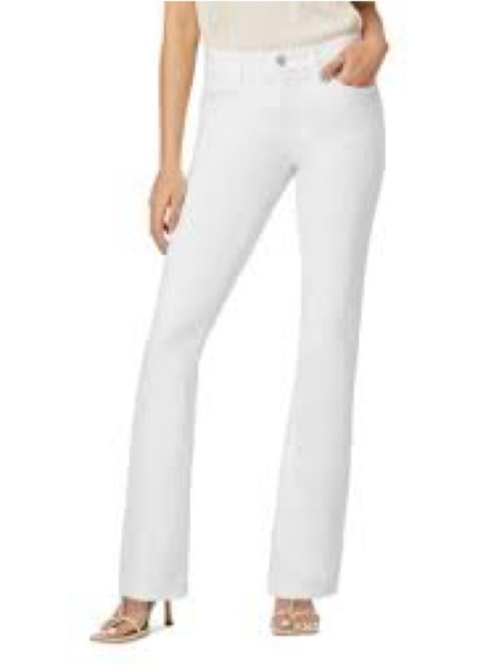 Joe's Jeans White Wide-Leg Flare Jeans size:29